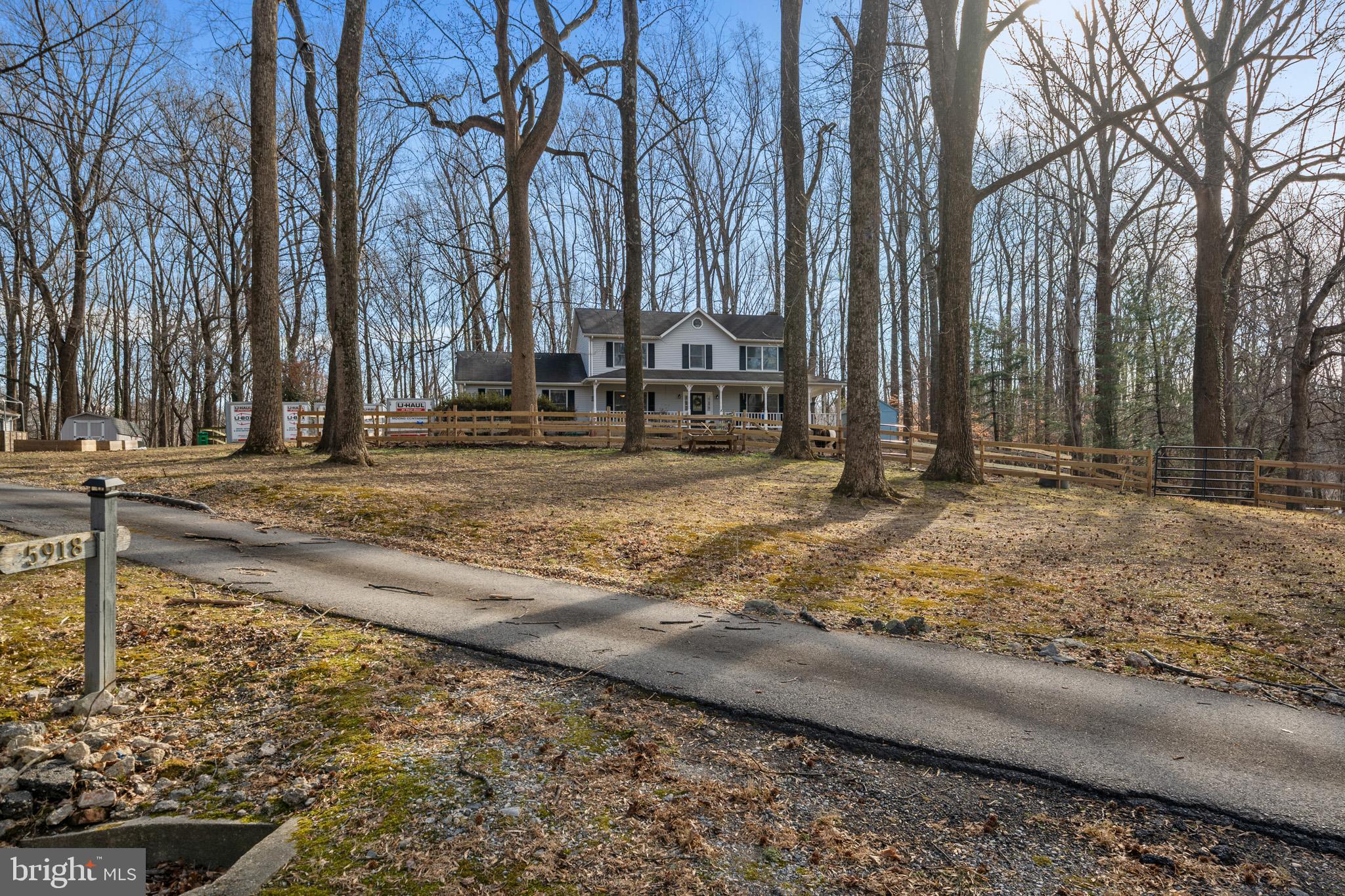 5918 Old Croom Station Road Upper Marlboro, MD 20772 - Photo 76 of 89 a view of a house with a yard covered with snow