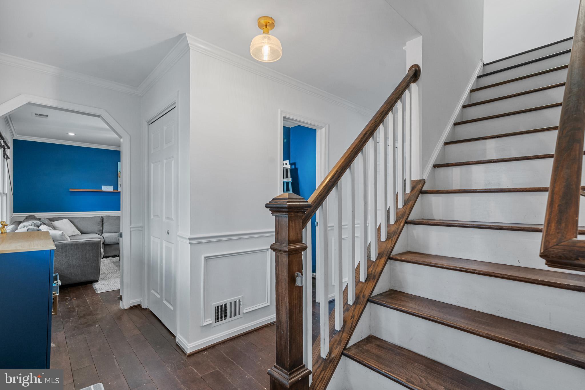 5918 Old Croom Station Road Upper Marlboro, MD 20772 - Photo 8 of 89 a view of entryway and hall with wooden floor