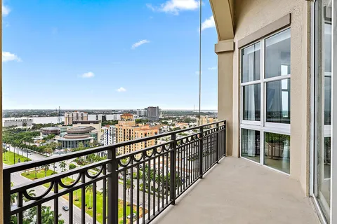 a view of balcony with city view