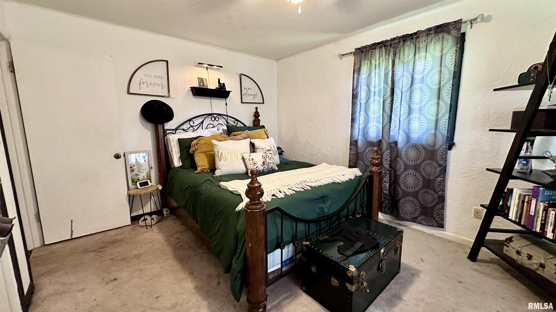 909 North Road West Frankfort, IL 62896 - Photo 19 of 28 a bedroom with a bed and a mirror