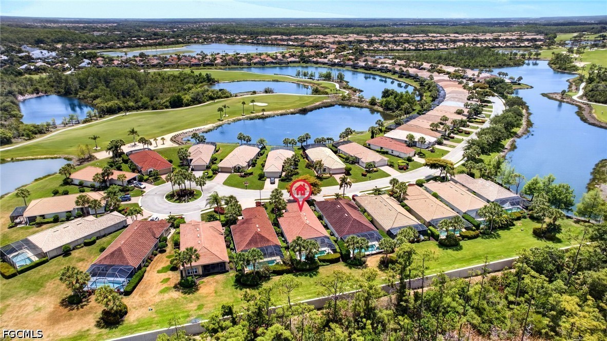 10082 Oakhurst Way Fort Myers, FL 33913 - Photo 37 of 50 an aerial view of swimming pool patio and mountain view