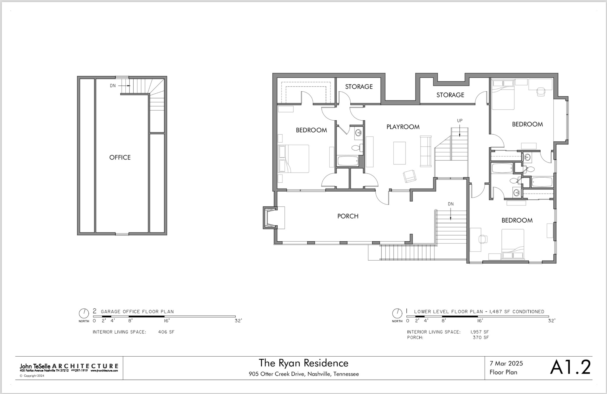 905 Otter Creek Road Nashville, TN 37220 - Photo 10 of 10 a black and white photo of a room