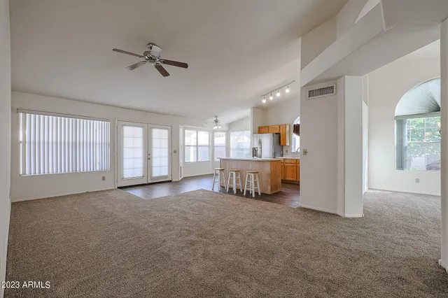 a view of a livingroom with a fireplace