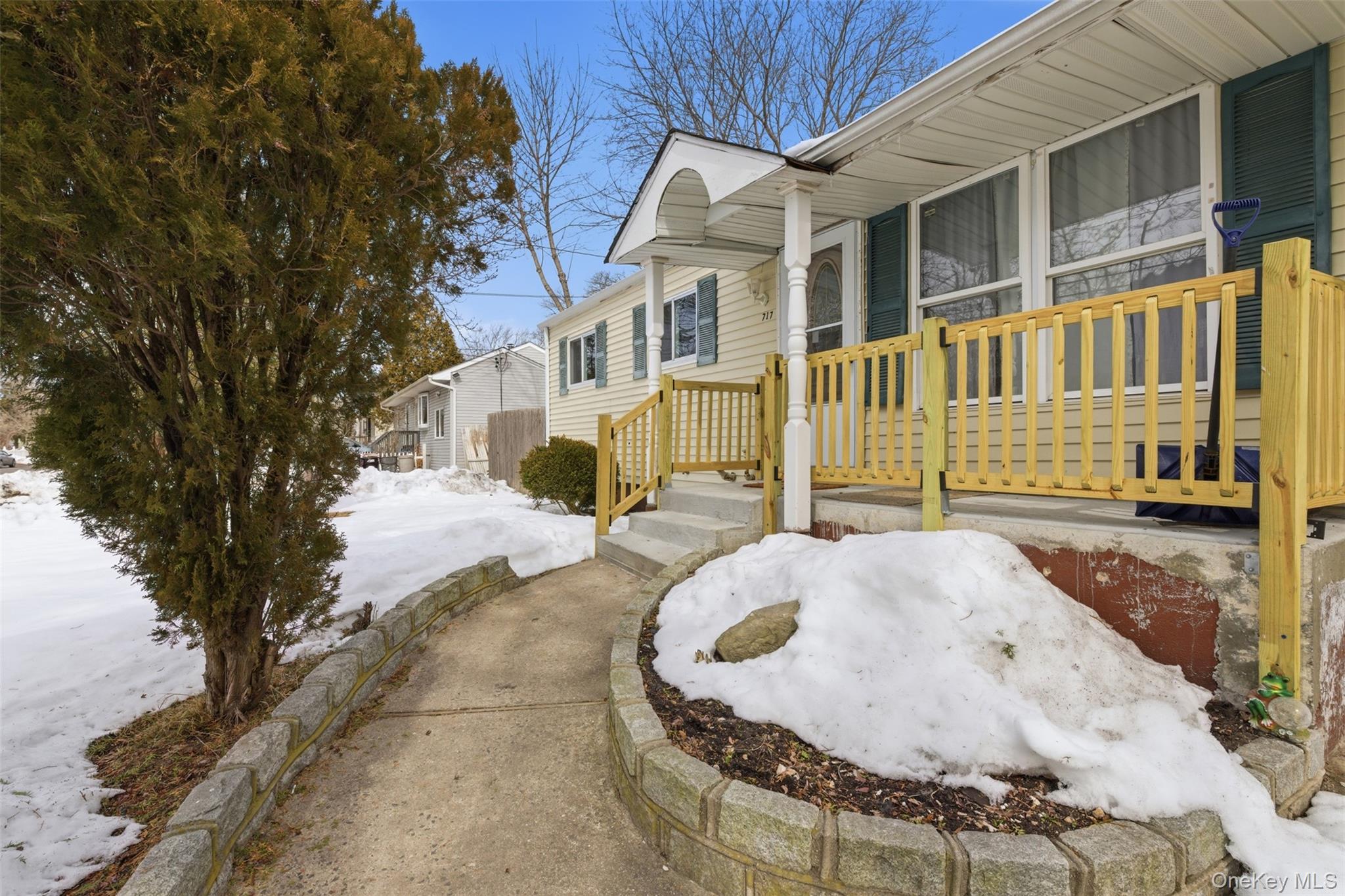 717 Doane Avenue Bellport, NY 11713 - Photo 3 of 22 Snow covered property