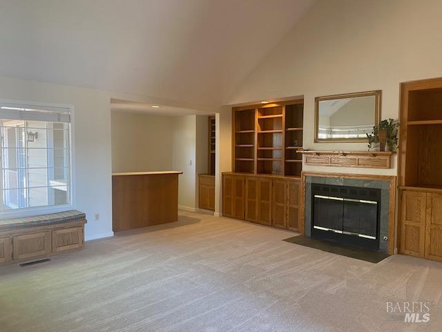4751 Keystone Court Santa Rosa, CA 95405 - Photo 3 of 7 a view of kitchen and empty room with a fireplace
