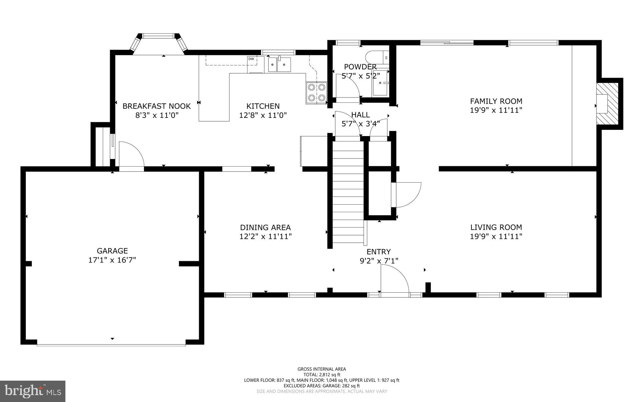 105 Peyton Road Sterling, VA 20165 - Photo 66 of 68 Main level floor plan