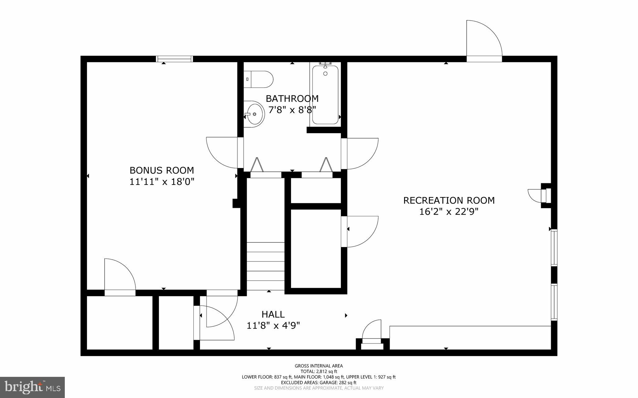 105 Peyton Road Sterling, VA 20165 - Photo 68 of 68 Lower Level Floor Plan