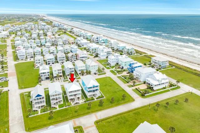 a view of a swimming pool and an outdoor space