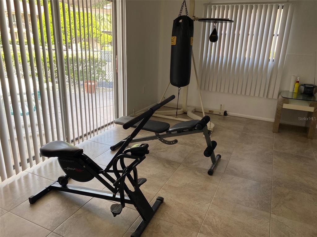 9940 Eagles Point Circle, Unit 4 Port Richey, FL 34668 - Photo 36 of 53 a view of a room with gym equipment