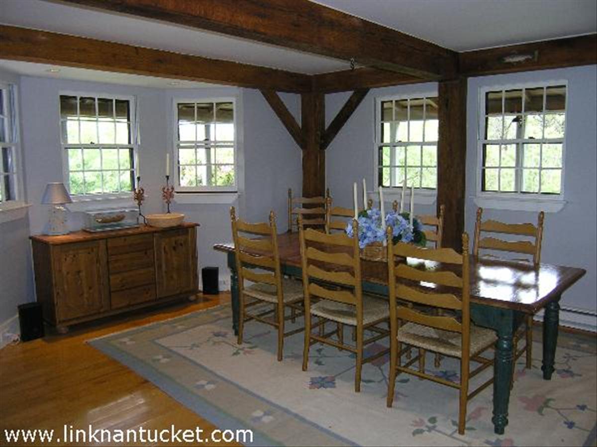 28 Miacomet Road Nantucket, MA 02554 - Photo 4 of 7 a view of a dining room with furniture and window
