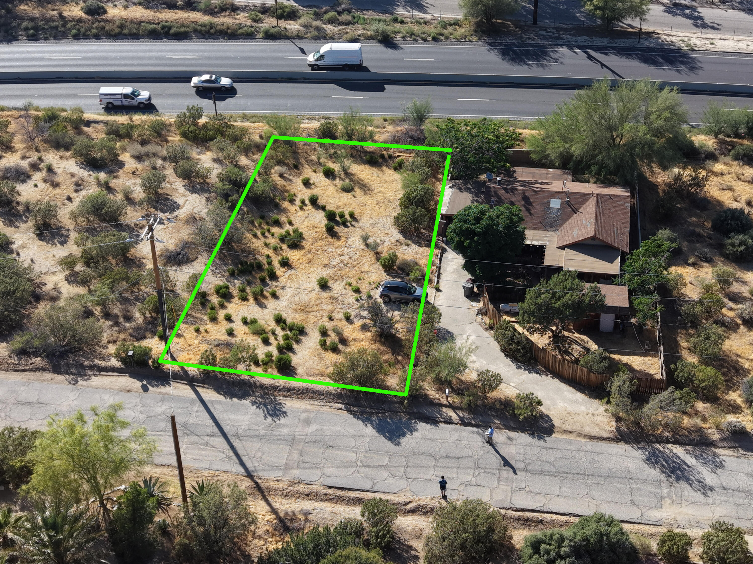 49462 Conejo Road Morongo Valley, CA 92256 - Photo 3 of 12 an aerial view of a house with a yard