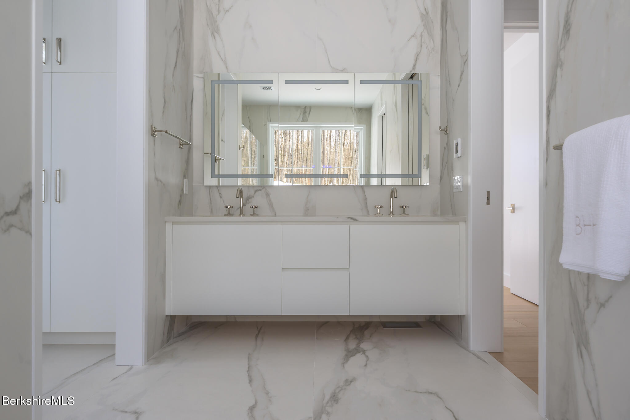 21 A Interlaken Road Stockbridge, MA 01266 - Photo 23 of 41 Primary Bath Vanity