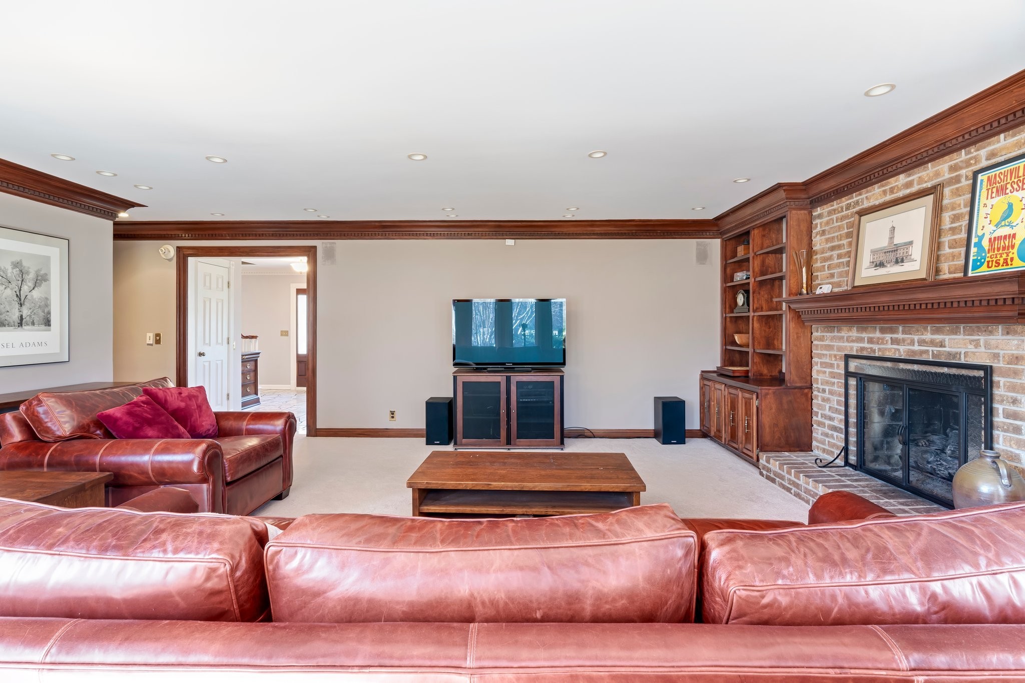 6375 Chickering Circle Nashville, TN 37215 - Photo 14 of 59 a living room with furniture fireplace and window