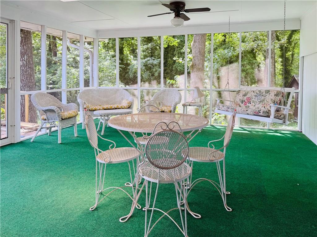 217 Cherokee Circle Cedartown, GA 30125 - Photo 8 of 25 a view of a dining room with furniture window and outside view