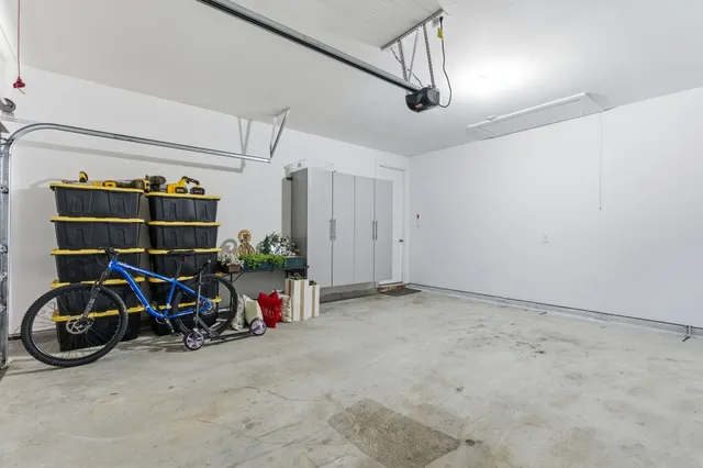 a view of a bike garage