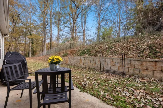 a view of a house with a patio