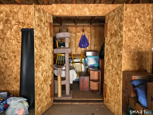 a tall building sitting on top of a street