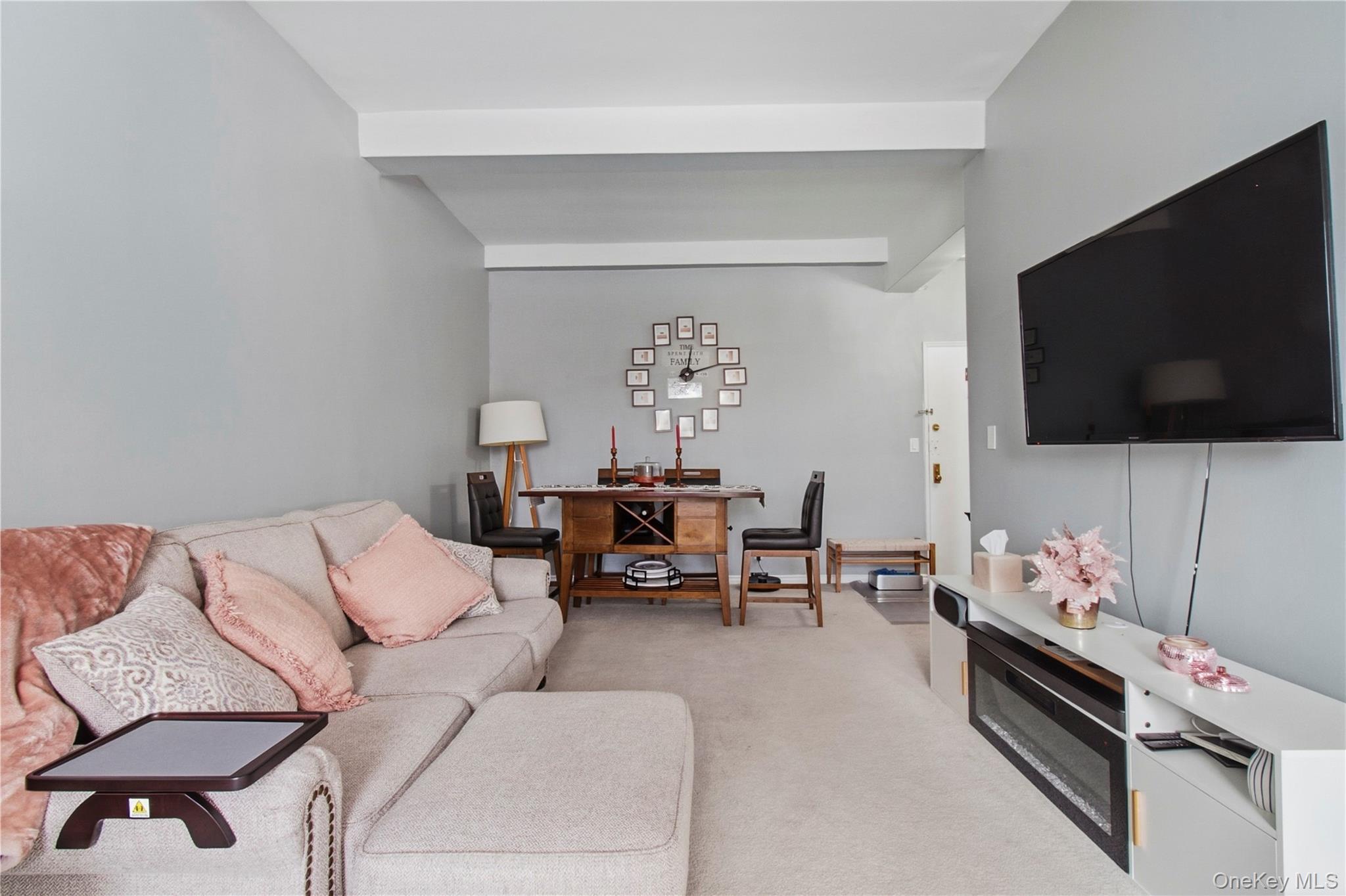 245 Rumsey Road, Unit 2S Yonkers, NY 10701 - Photo 8 of 21 a living room with furniture and a flat screen tv