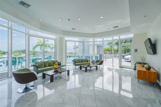 a view of roof deck with chair and front door