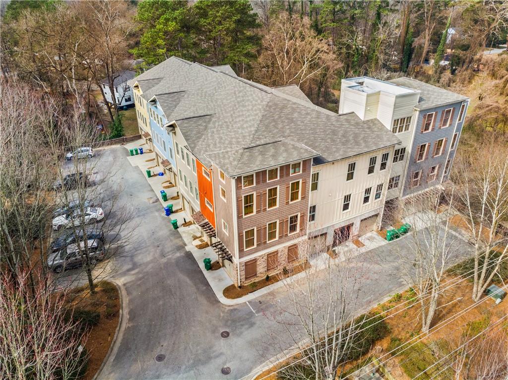 1628 Briarcliff Road Northeast, Unit 18 Atlanta, GA 30306 - Photo 23 of 25 aerial view of a house with a yard