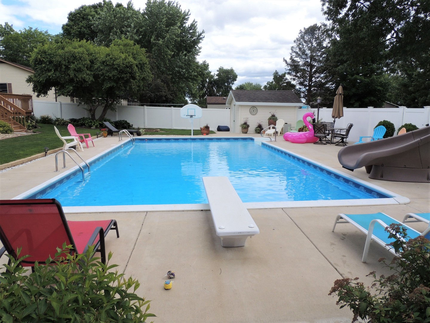 529 West Iowa Street Spring Valley, IL 61362 - Photo 17 of 24 a view of a swimming pool with a patio