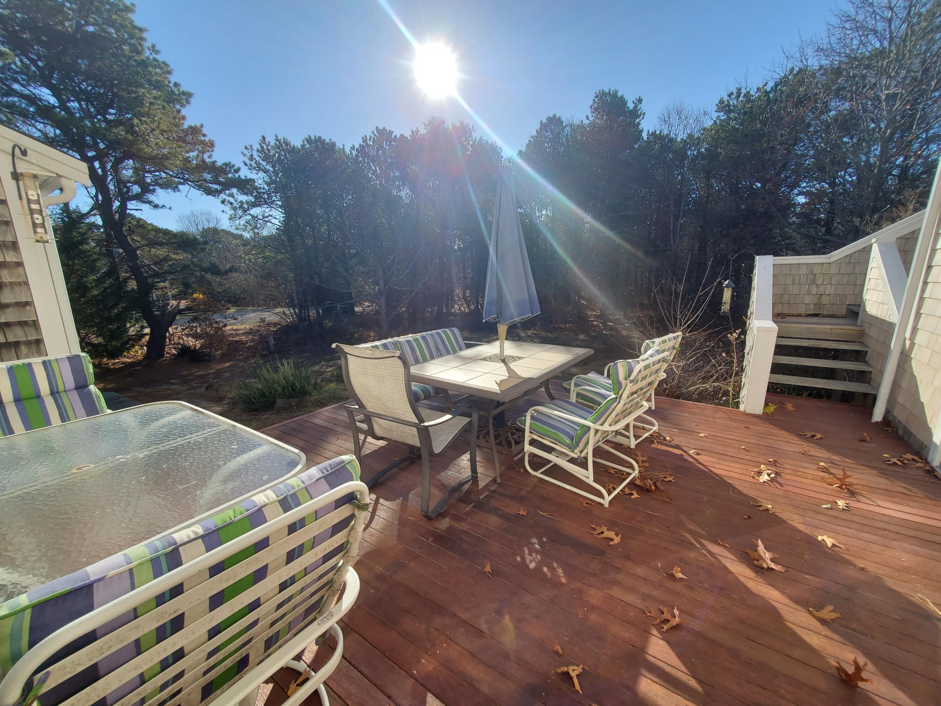 20 Spooner Road Eastham, MA 02642 - Photo 35 of 48 a view of a chairs and table in the patio