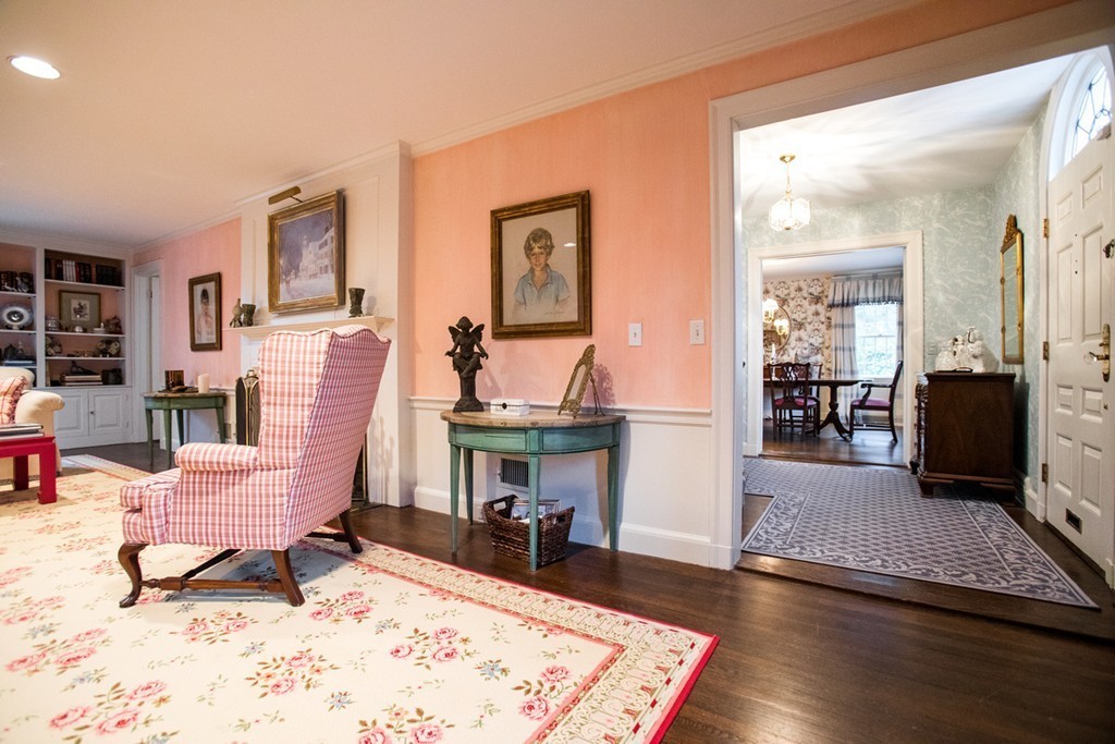 30 Old Farm Road Wellesley, MA 02481 - Photo 5 of 15 a living room with furniture and a wooden floor