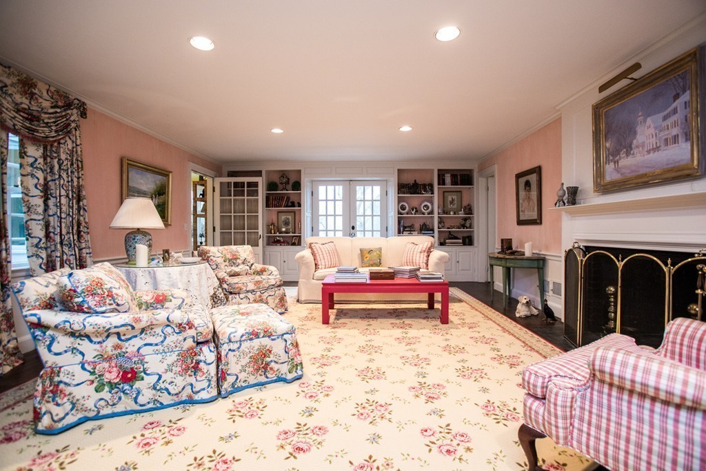 30 Old Farm Road Wellesley, MA 02481 - Photo 6 of 15 a living room with furniture fireplace and window