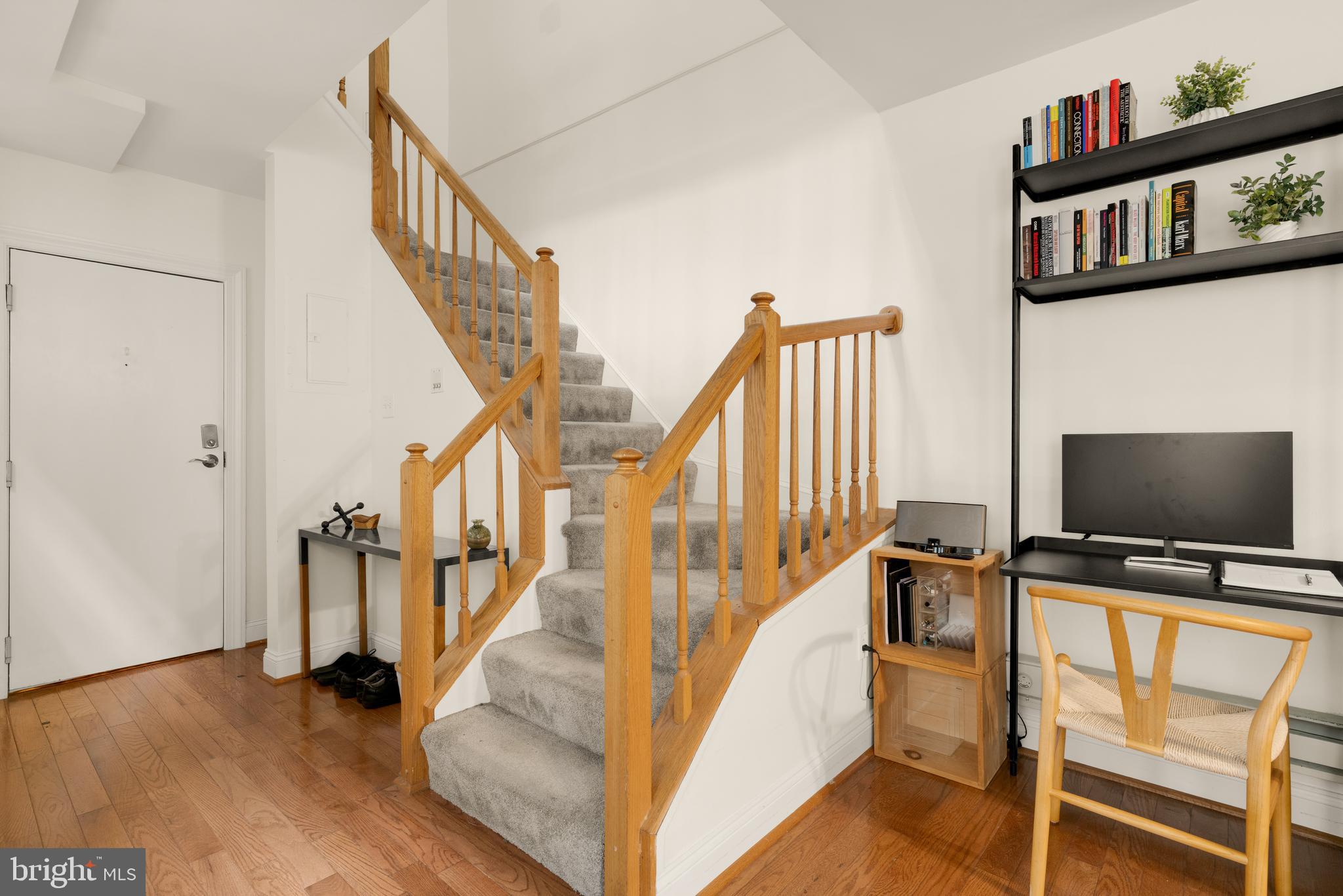 512 Cathedral Street, Unit 3 Baltimore, MD 21201 - Photo 11 of 38 a view of entryway and hall with wooden floor