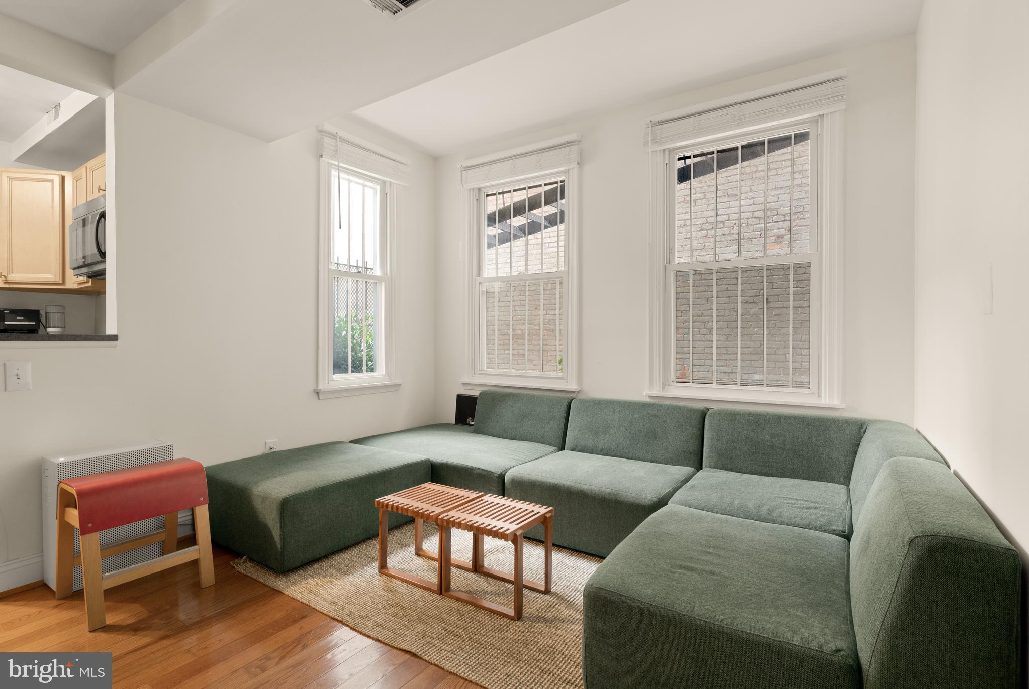512 Cathedral Street, Unit 3 Baltimore, MD 21201 - Photo 5 of 38 a living room with furniture and a window