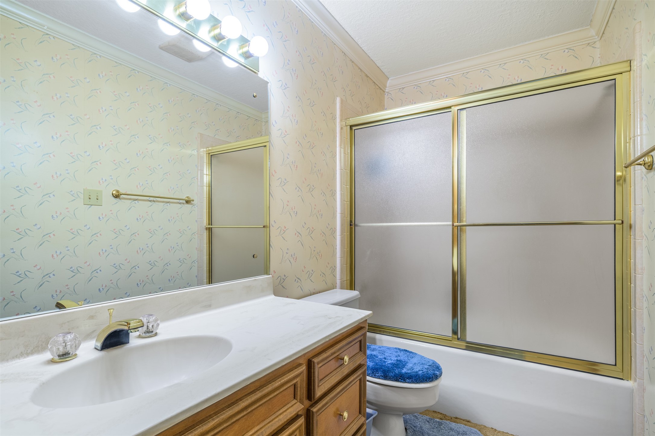 6700 FM 332 Road Brenham, TX 77833 - Photo 22 of 36 a bathroom with a sink and a mirror