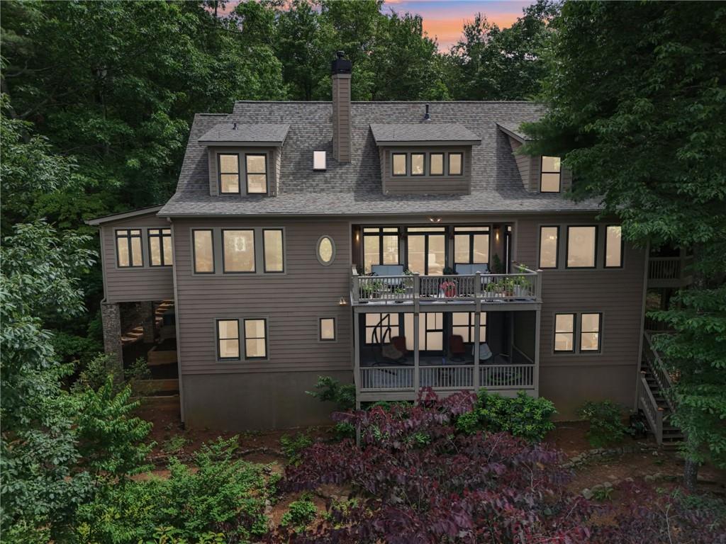 44 Sassafras Ridge Big Canoe, GA 30143 - Photo 101 of 107 a front view of a house with balcony