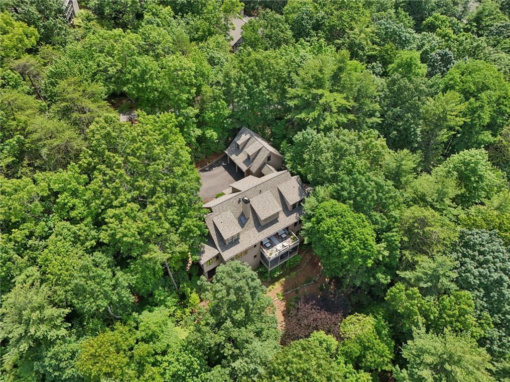 44 Sassafras Ridge Big Canoe, GA 30143 - Photo 96 of 107 an aerial view of a house with a yard