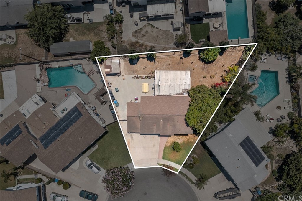 10221 Beaver Circle Cypress, CA 90630 - Photo 23 of 26 an aerial view of house with outdoor space