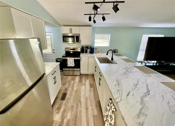 a view of a basketball court