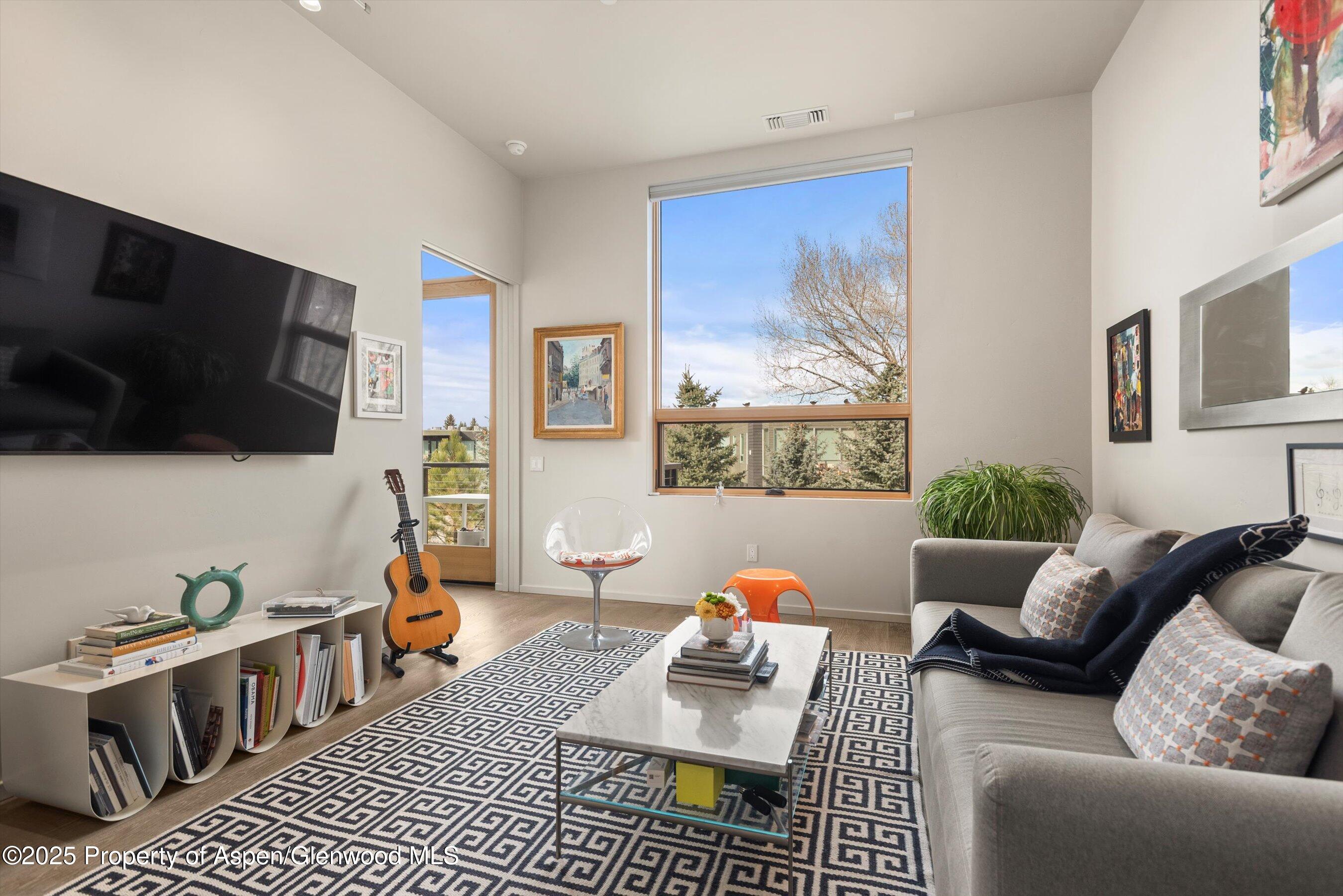 103 Willits Lane, Unit 204 Basalt, CO 81621 - Photo 16 of 24 a living room with furniture and a flat screen tv