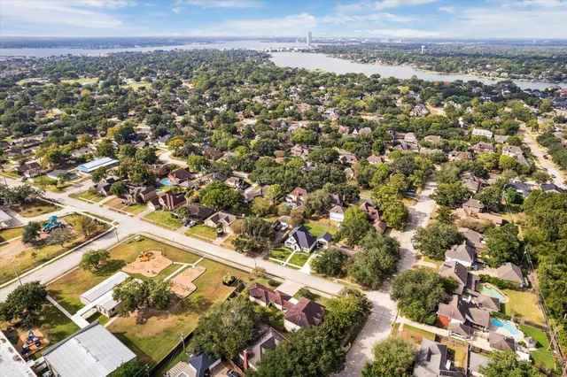an aerial view of a city