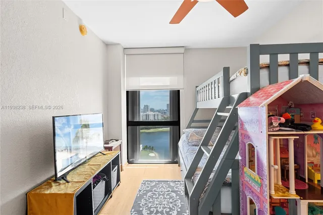 a view of a city with tall buildings