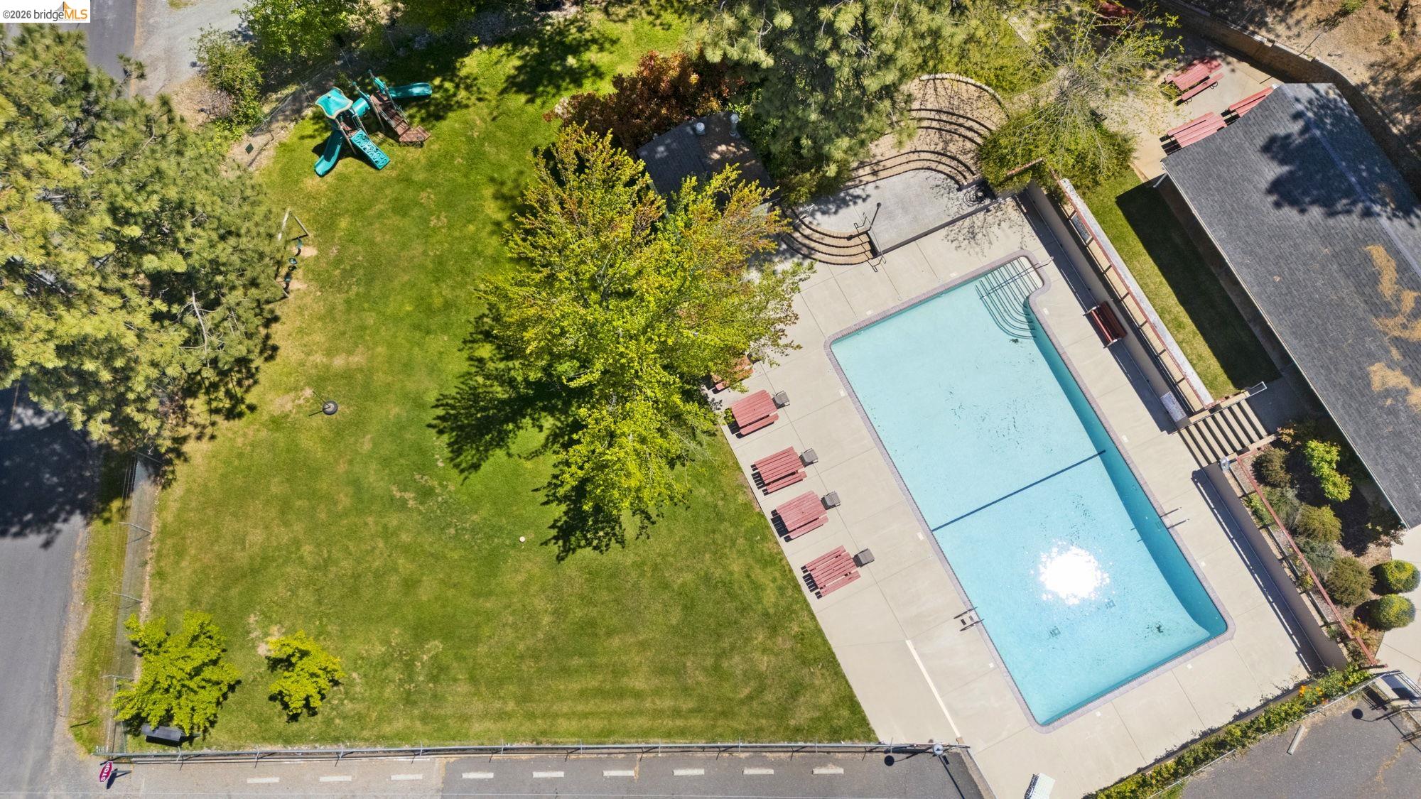 20581 Gerber Road Tuolumne, CA 95379 - Photo 59 of 60 Drone / aerial view of a pool area