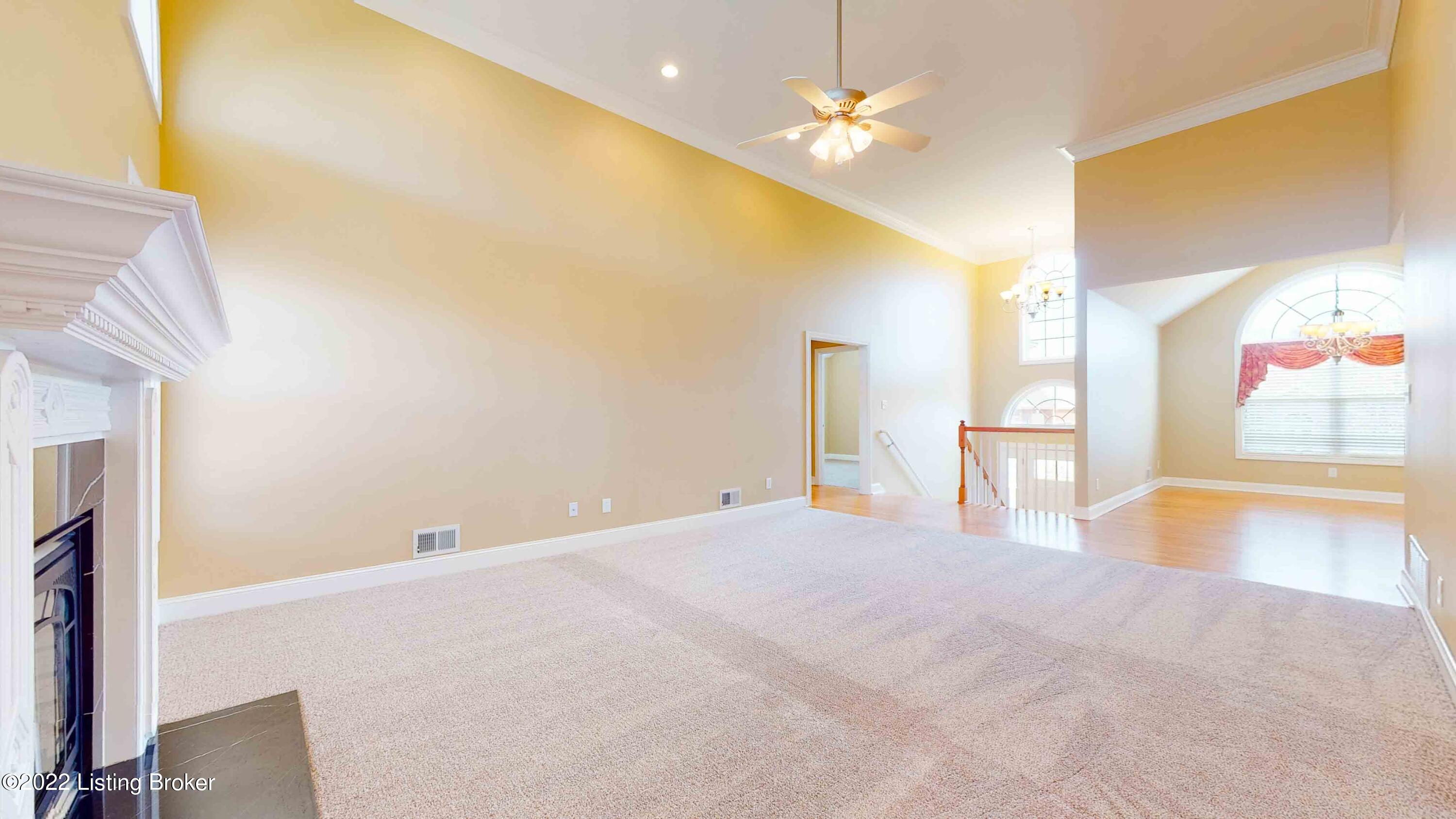View of entry and formal dining room to the right from the great room