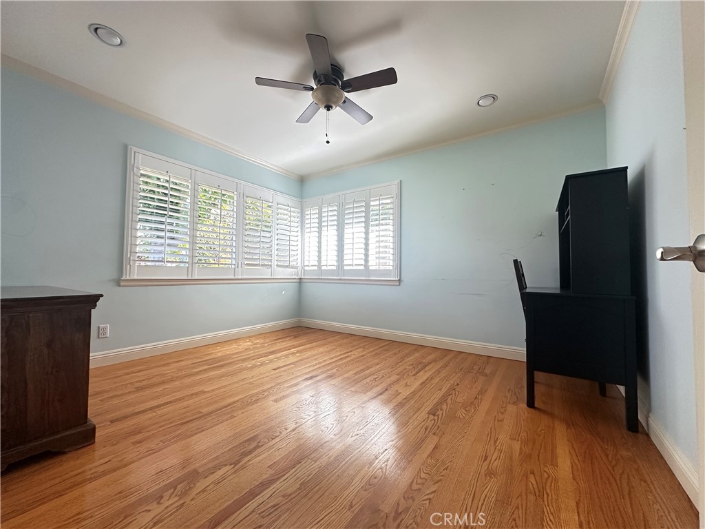 848 Monte Verde Drive Arcadia, CA 91007 - Photo 10 of 22 a view of an empty room with glass door and wooden floor