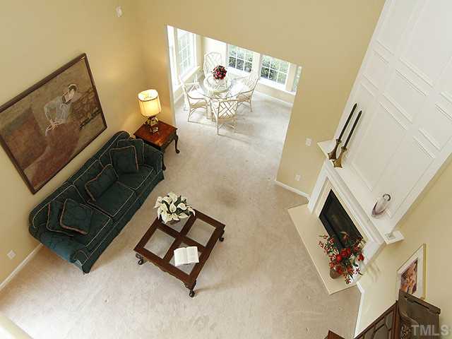 3805 Cathedral Bell Road Raleigh, NC 27614 - Photo 12 of 24 Here's your living room from the loft above. Impressive even from this angle!
