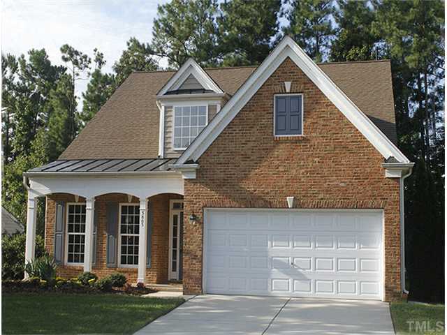 3805 Cathedral Bell Road Raleigh, NC 27614 - Photo 3 of 24 Here's another view of the front. Your driveway is just slightly elevated, which allows for good drainage. This and the first picture show morning sunlight, so you won't have glaring sunlight inside; what you will have is gentle natural light.