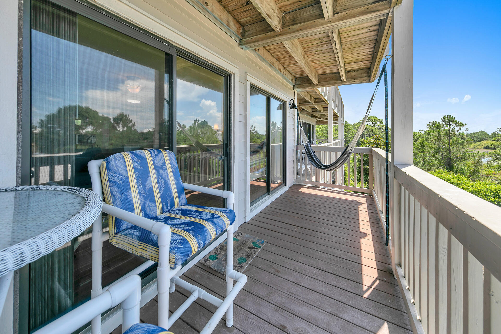 145 Beachfront Trail, Unit 202 Santa Rosa Beach, FL 32459 - Photo 20 of 26 a view of a balcony with chairs
