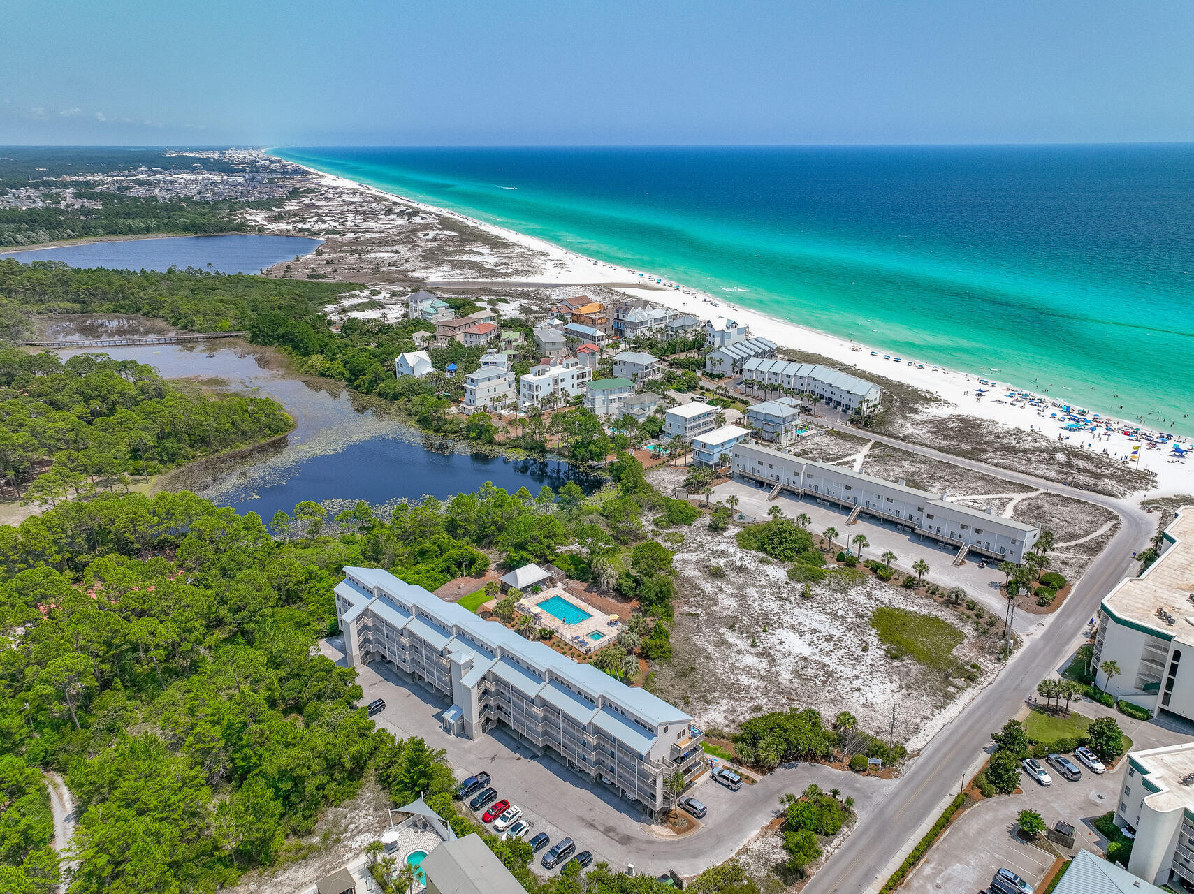 145 Beachfront Trail, Unit 202 Santa Rosa Beach, FL 32459 - Photo 6 of 26 a view of a yard with an ocean