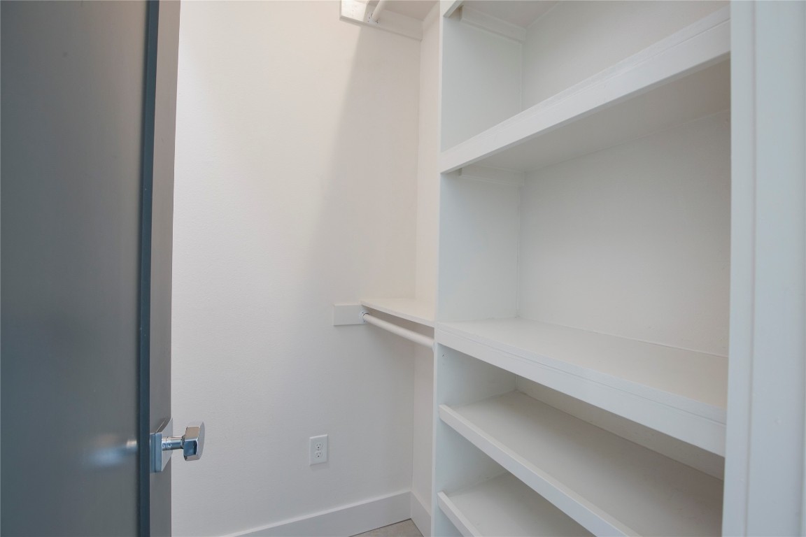 1708 Perez Street, Unit B Austin, TX 78721 - Photo 13 of 19 a view of an empty walk in closet
