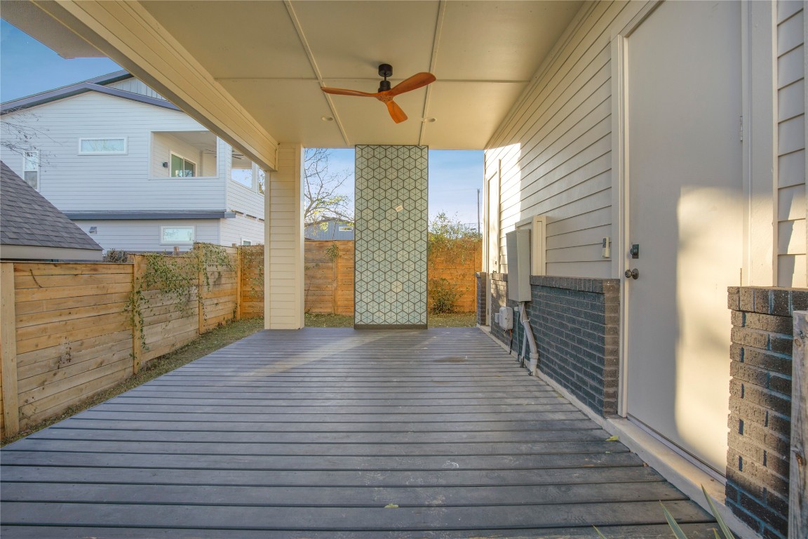 1708 Perez Street, Unit B Austin, TX 78721 - Photo 18 of 19 a view of hallway with wooden floor