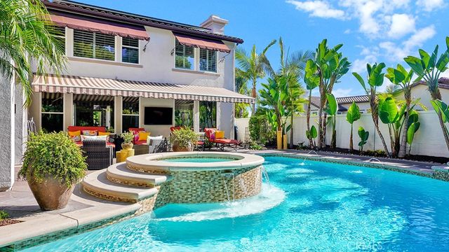 a view of outdoor space yard deck patio and outdoor seating
