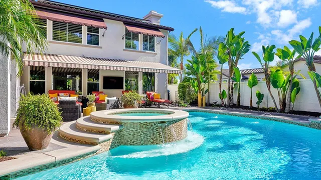 a view of outdoor space yard deck patio and outdoor seating