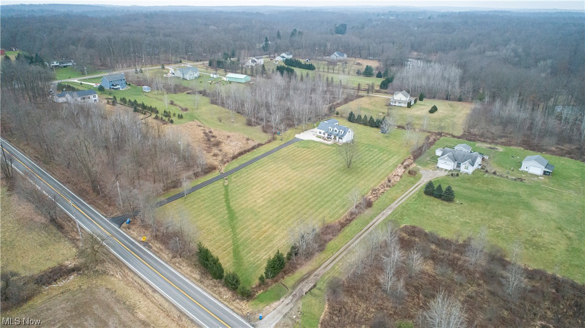 16236 Ravenna Road Burton, OH 44021 - Photo 5 of 29 Drone / aerial view featuring a rural view